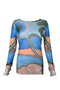 SPIRIT AMEBA SKIN TOPS -BLUE- *Last1